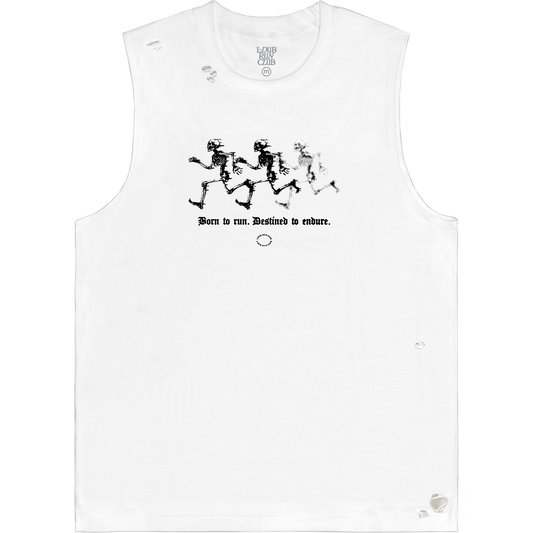 ENDURE DISTRESSED SLEEVELESS T-SHIRT